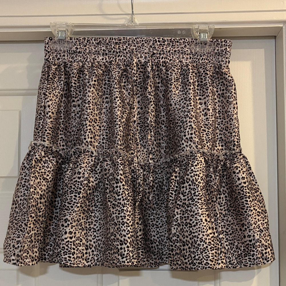 Showpo Leopard Print Mini Skirt.       J